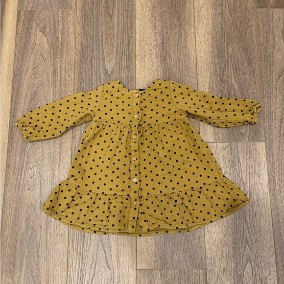 Zara Button Front Polka Dot Dress - Picture 2 of 6